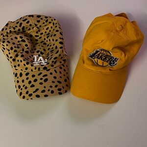 Women's Los Angeles Dodgers '47 Tan Cheetah Clean Up Adjustable Hat